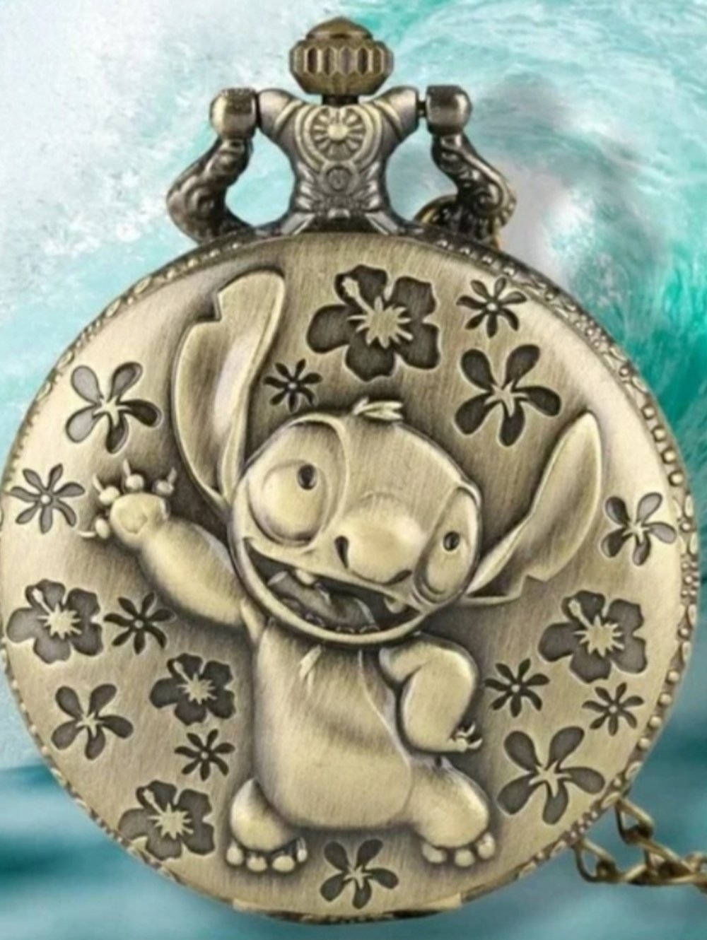 New Lilo and Stitch pocket watch.  Other themes Available